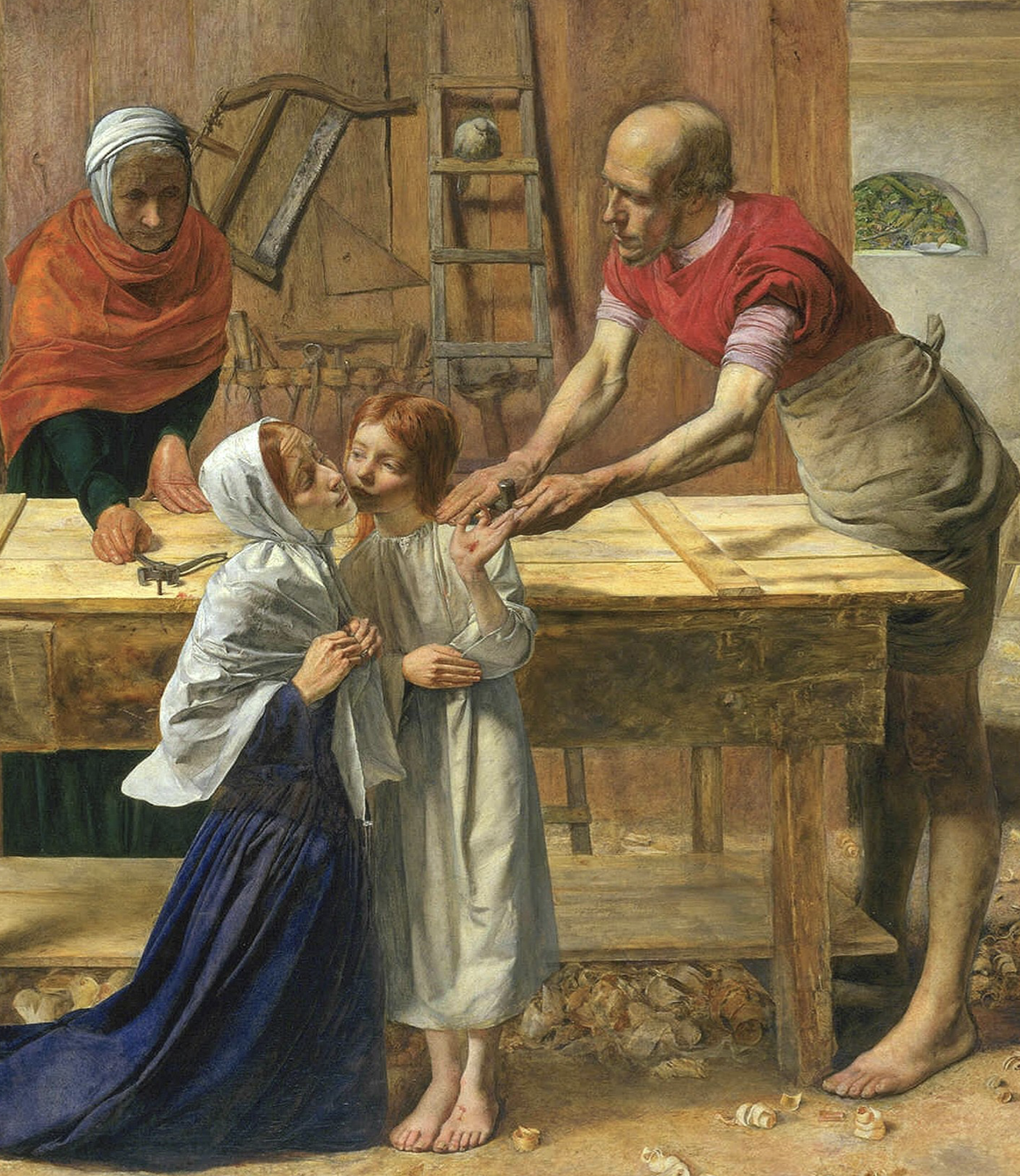 Christ in the House of his Parents, 1850, by John Everett Millais